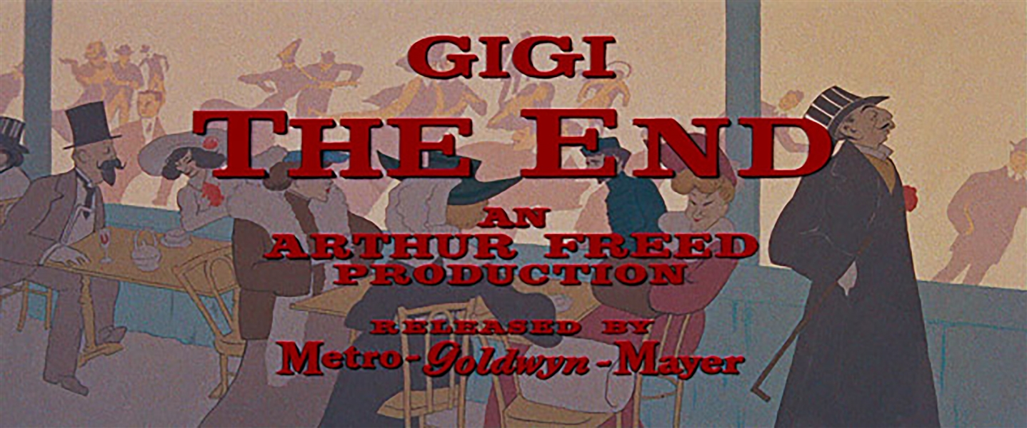 Title Art From the Beloved 1958 Film ''Gigi'' -- Hand Painted Artwork Used in Actual Title Credit & End Credit