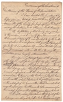 John Hancock Letter Signed Regarding Native-Americans -- "…The People…are obliged to Suffer toil, hunger, and all the hardships which are incident to the Settlement of a new country…"