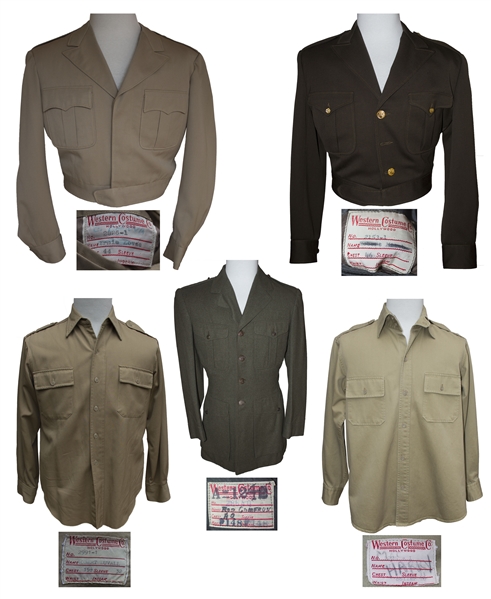 Hollywood Military Costumes Including Outfits Worn by Laurence Olivier, Robert Mitchum & Robert Duvall -- Many From When These Actors Portrayed President Eisenhower Onscreen