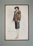Large Watercolor by Howard Chandler Christy of His Famous Christy Girl
