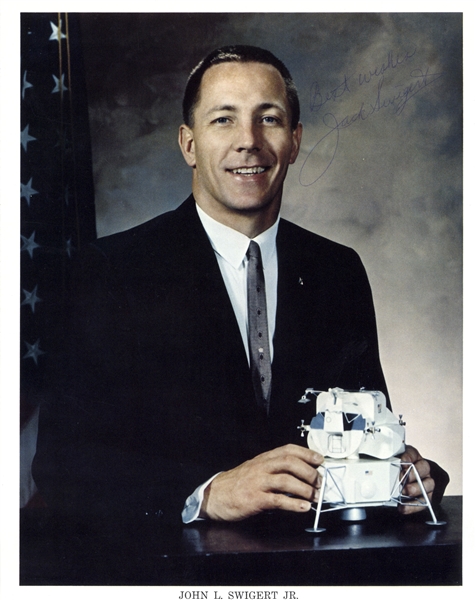 Jack Swigert 8'' x 10'' Signed NASA Photo