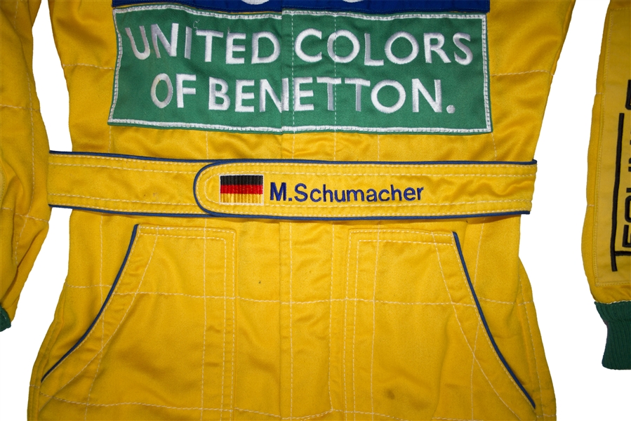 Michael Schumacher Racing Suit From the 1992 German F1 Grand Prix
