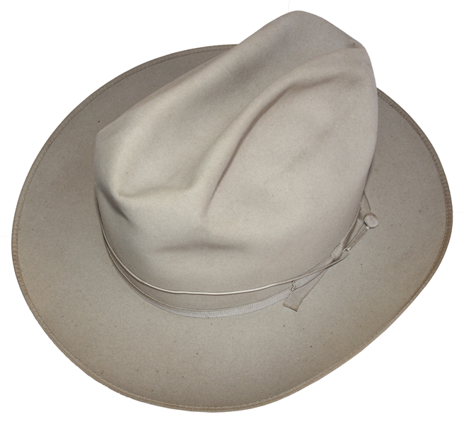 Dwight Eisenhower's Personally Own & Worn Stetson Hat -- Worn by Eisenhower While Hunting & Fishing
