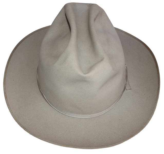 Dwight Eisenhower's Personally Own & Worn Stetson Hat -- Worn by Eisenhower While Hunting & Fishing