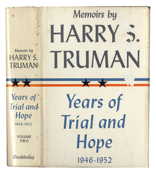 Harry Truman Signed 2 Volume Set of His ''Memoirs'' -- Each Volume Signed With Dust Jackets