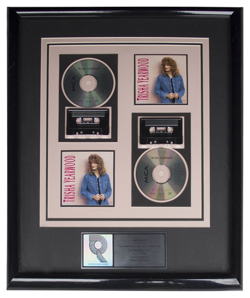 Lot of RIAA Awards Given to Music Manager Ken Kragen Including Charity Album ''We Are the World'' by U.S.A. for Africa -- Lot Also Includes Trisha Yearwood & Travis Tritt