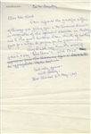 WWII Admiral William Halsey Autograph Letter Signed -- ...May I add my humble word of praise + say Good Cheer + Well Done...