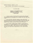 John F. Kennedy Inaugural Press Release on the Swearing-In of His Cabinet