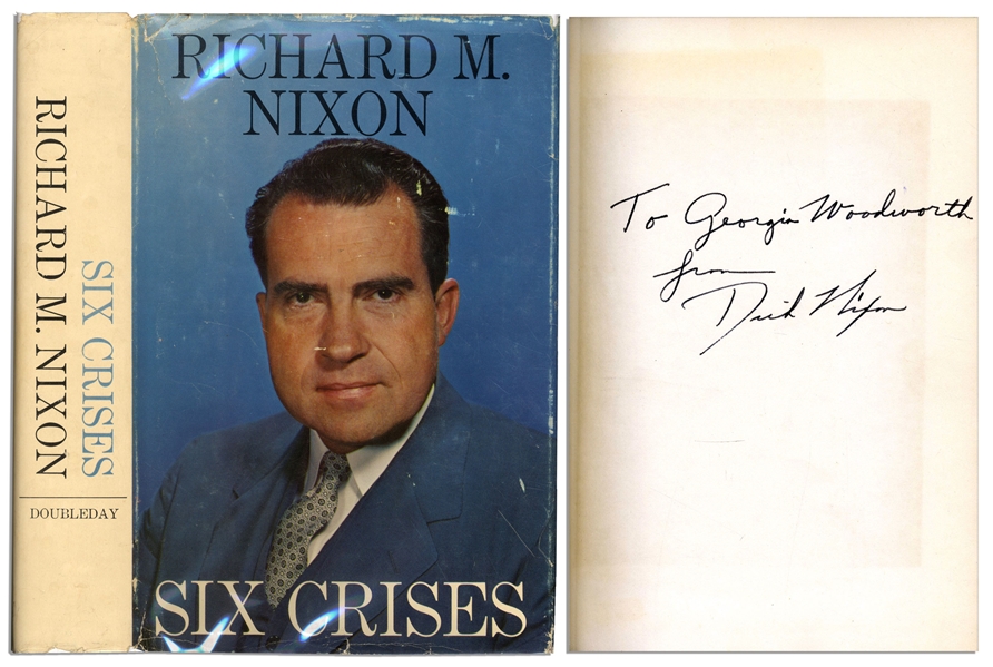 Richard Nixon ''Six Crises'' First Edition Signed
