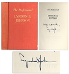 Lyndon B. Johnson Uninscribed Signed First Edition of The Professional
