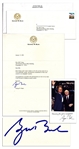 George W. Bush Typed Letter Signed as President-Elect -- ...Dick Cheney and I want to thank you for all you have done for us...