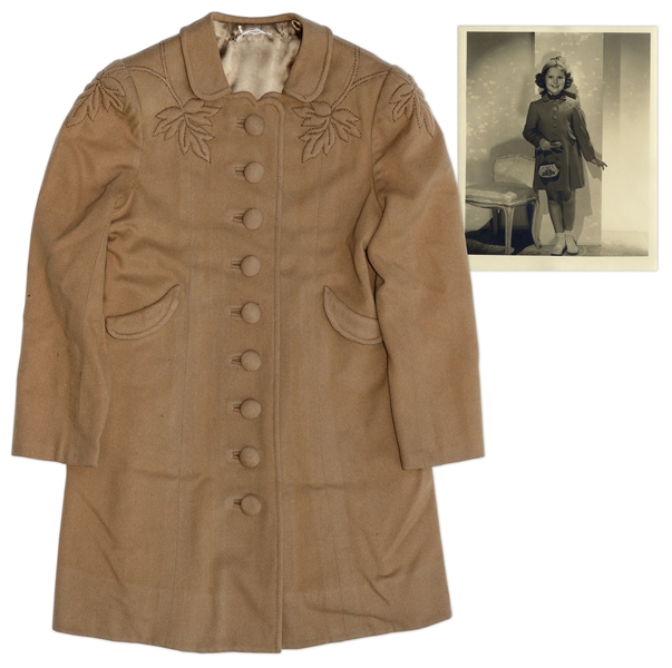 Shirley Temple Screen-Worn Coat From 1938 Film Little Miss Broadway