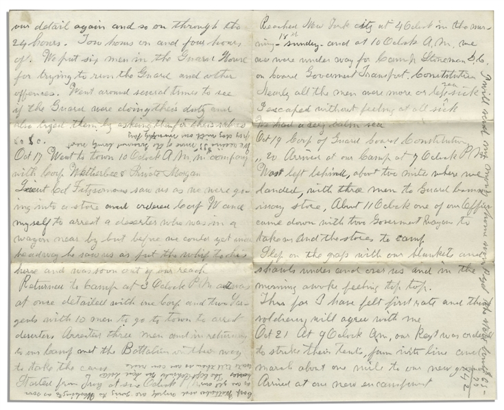 Civil War Letter Lot by a 21st New York Cavalryman -- Describing His Capture of Deserters & Disowning His Own Brother for Deserting -- ''...He has lost all claim upon me to call him brother...''