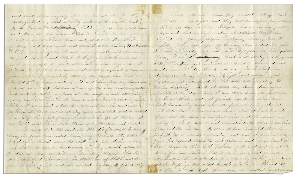Civil War Letter by William H. Foss of The 1st Independent Sharpshooters -- Battle of Globe Tavern at Weldon Railroad -- ''...I do hate to see human beings shot down like wilde beast...''