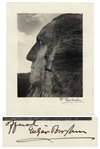 Scarce Mt. Rushmore Photograph Signed by Its Designer Gutzon Borglum  -- 10 x 12.75