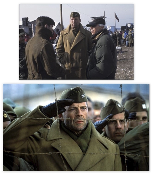 Bruce Willis Screen-Worn Overcoat & Scarf From ''Hart's War''
