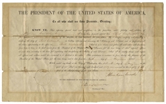 Abraham Lincoln Military Appointment Signed During the Civil War -- With Full Abraham Lincoln Signature