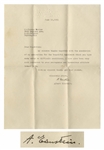 Albert Einstein Letter Signed -- ...I have also been impressed by your courageous and harmonious attitude toward life...