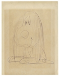 Charles Schulz Drawing of an Early Snoopy