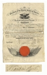 Franklin Pierce Document Signed as President -- Military Appointment