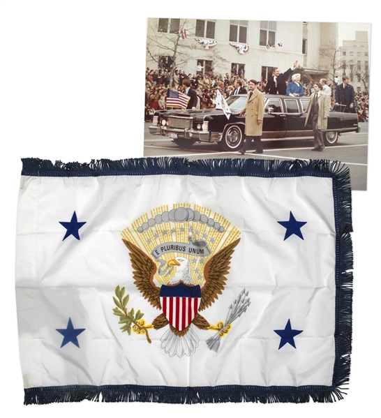 U.S. Vice Presidential Limousine Flag -- Used in George H.W. Bush's Motorcade