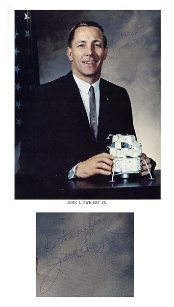 Jack Swigert 8'' x 10'' Signed NASA Photo