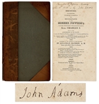 John Adams Signed Copy of A Discourse -- The Powerful Pro-American Independence Book Called The Morning Gun of the Revolution