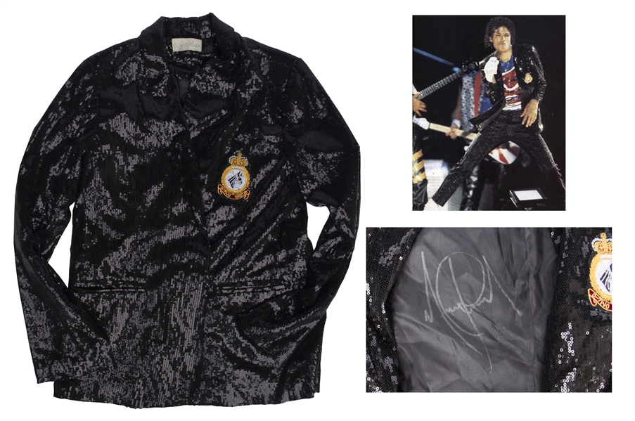 Michael Jackson Signed ''Billie Jean'' Jacket -- With PSA/DNA COA