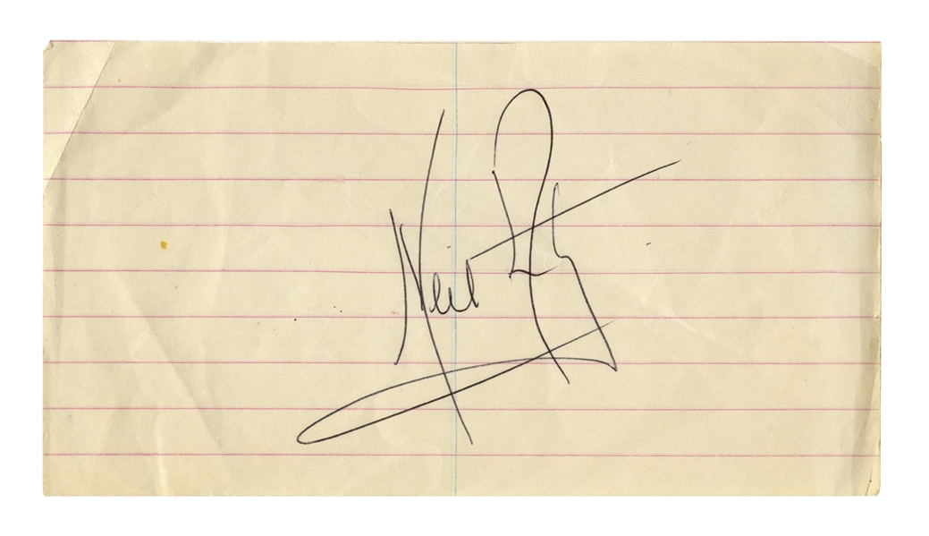 Neil Armstrong Signature -- With Steve Zarelli COA