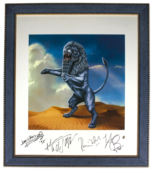 The Rolling Stones Signed Limited Edition Artwork for ''Bridges to Babylon'' -- Measures 22.5'' x 26''