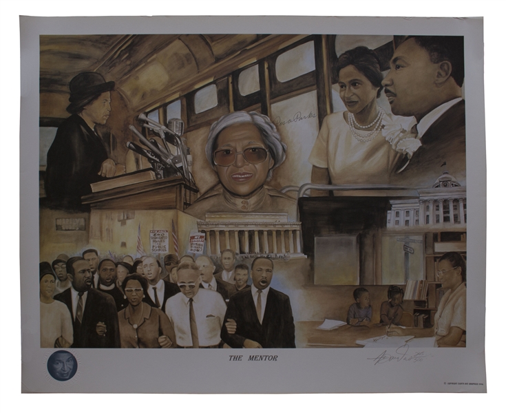 Rosa Parks Signed Civil Rights Limited Edition Poster