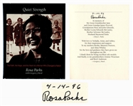 Rosa Parks Signed Copy of Quiet Strength