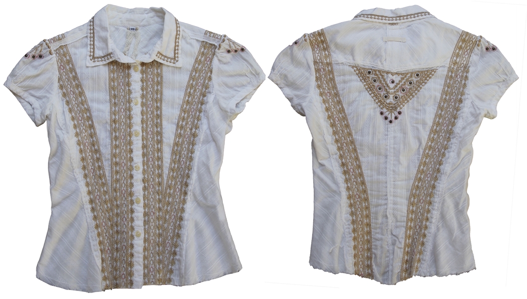 Sheryl Crow Personally Owned & Worn Embroidered Shirt