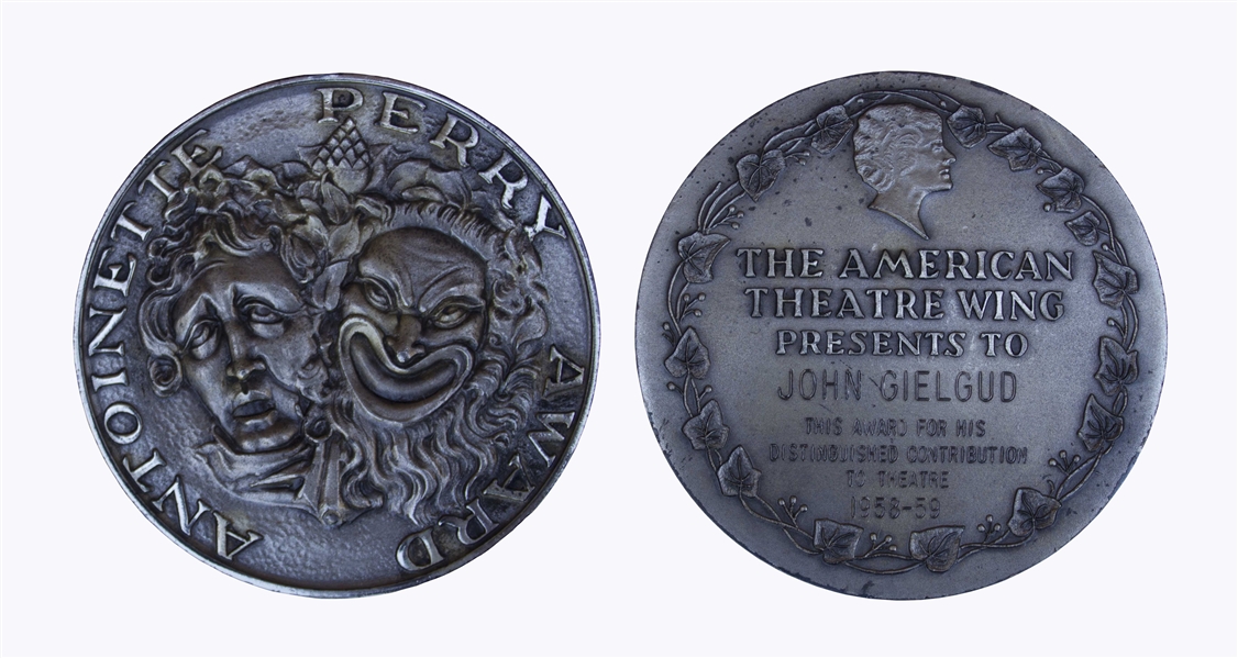 John Gielgud's Tony Award for the Shakespearean ''Ages of Man'' -- Gielgud Is One of Only 12 ''EGOT'' Winners, Who Have Won an Emmy, Grammy, Oscar & Tony Award