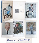 Norman Rockwell Signed Copy of Norman Rockwell Artist And Illustrator -- Large Coffee Table Book Measures 12.5 x 18.5