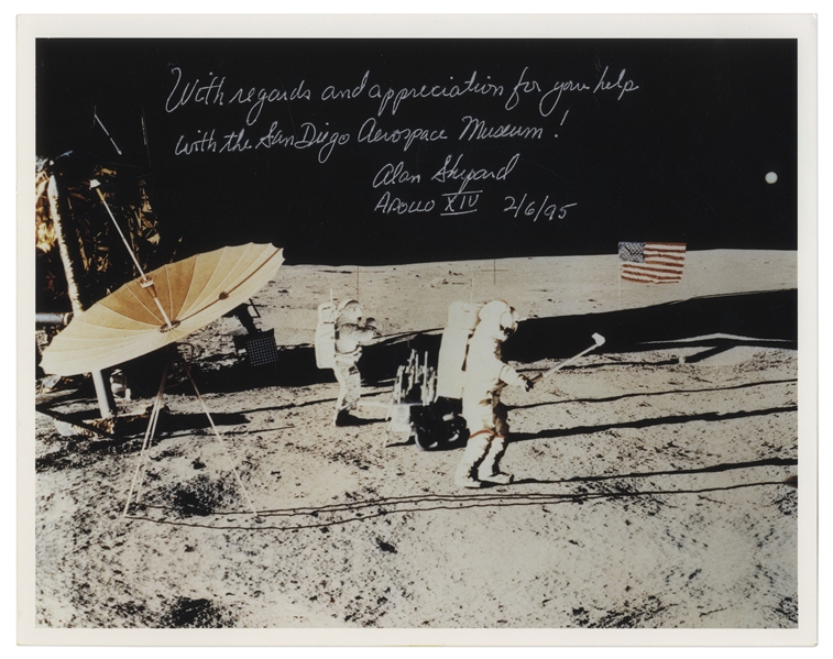 Alan Shepard Signed 10'' x 8'' Photo