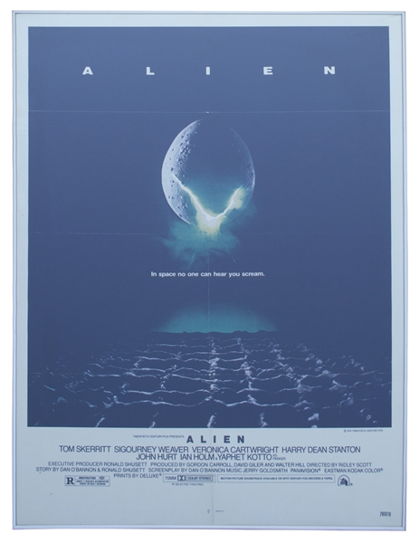 ''Alien'' Original Lithographic Poster From 1979