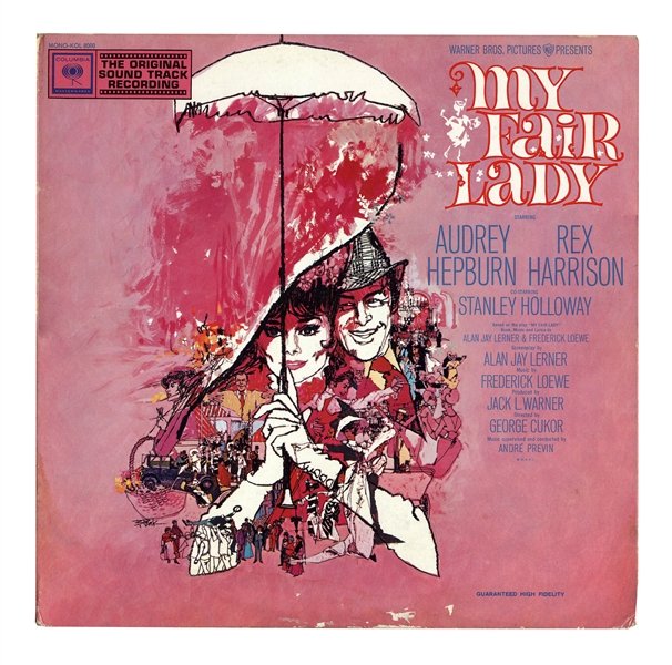 Audrey Hepburn, Rex Harrison & Cecil Beaton Signed Copy of ''My Fair Lady'' -- With Limited ''Mint Edition'' Soundtrack
