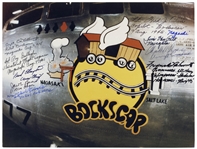 Bocks Car Crew-Signed 10 x 8 Photo of the B29 Bomber -- Signed by 9 of the Crewmen Who Flew the Mission During WWII
