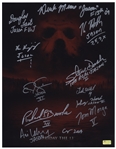 Friday the 13th Limited Edition Movie Poster Signed by All 12 Jasons