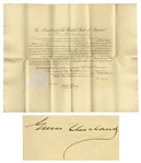 Grover Cleveland Consul Appointment Signed as President