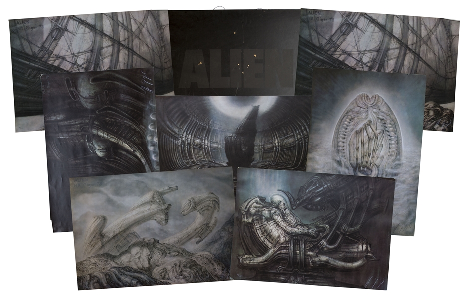 H.R. Giger Signed Limited Edition Portfolio From ''Alien'' -- Six Prints Each Signed by the Famed Surrealist Artist Measuring 27.5'' x 39.5''