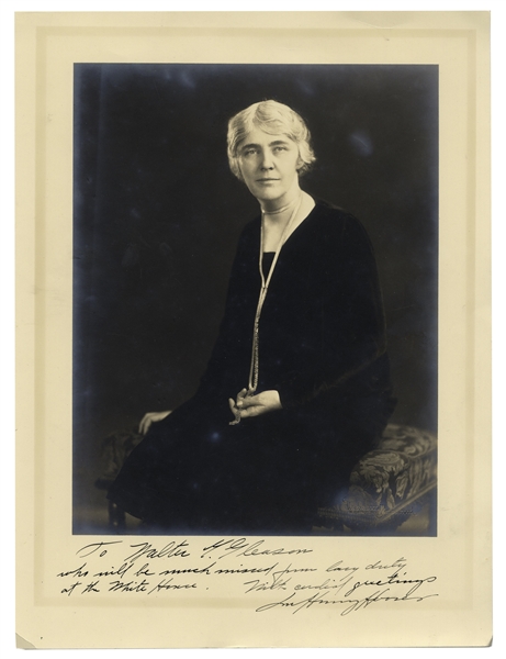Pair of Signed Photos by President Herbert Hoover & First Lady Lou Henry Hoover