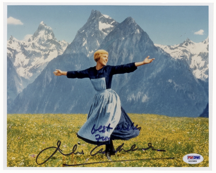 Julie Andrews Signed 10'' x 8'' Photo From ''The Sound of Music'' -- PSA/DNA Certified