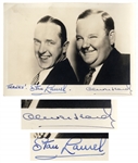 Laurel & Hardy Signed Photo