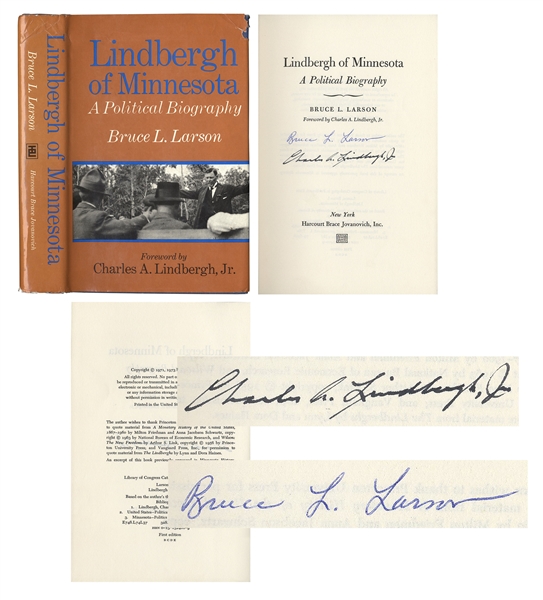 Charles Lindbergh Signed Copy of ''Lindbergh of Minnesota''