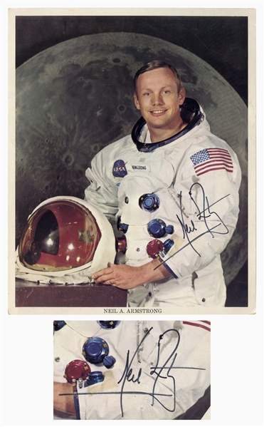 Neil Armstrong Signed 8'' x 10'' Photo, Uninscribed