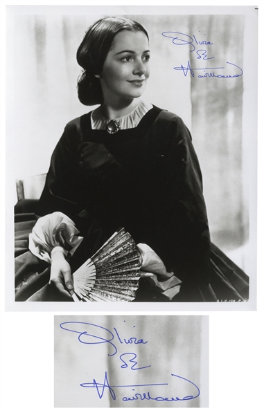 Olivia de Havilland Signed 8'' x 10'' Photo as Melanie From ''Gone With the Wind'' -- With JSA COA