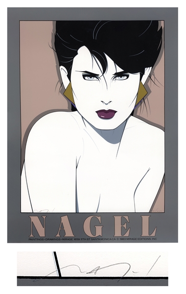 Patrick Nagel Signed Limited Edition Seriagraph of ''Kristen'' From 1983 -- One of Nagel's Most Popular Models