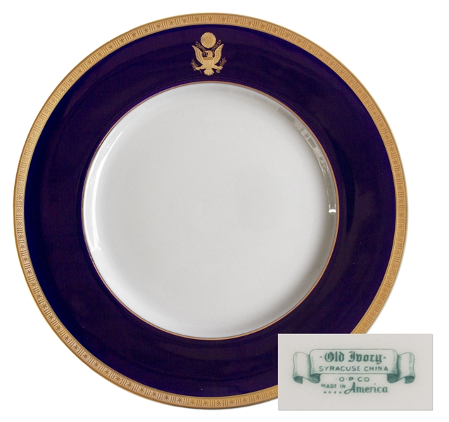 China Dinner Plate Used During the Reagan Administration